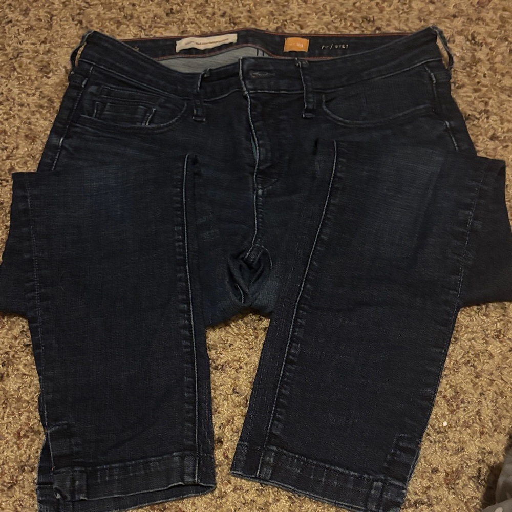 Pilcro & the letterpress Dark Blue Denim Jeans size 29